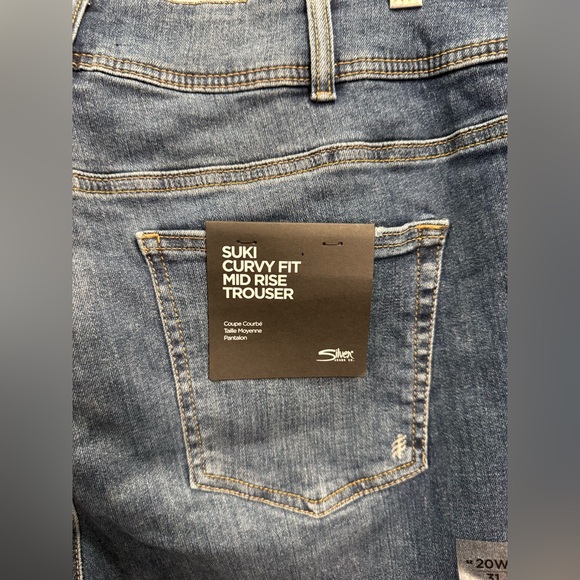 Silver jeans Suki curves fit mid rise trouser size 20/31 - Picture 5 of 5